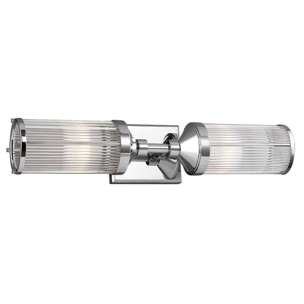 Paulson IP44 Twin Light Bar in Polished Chrome