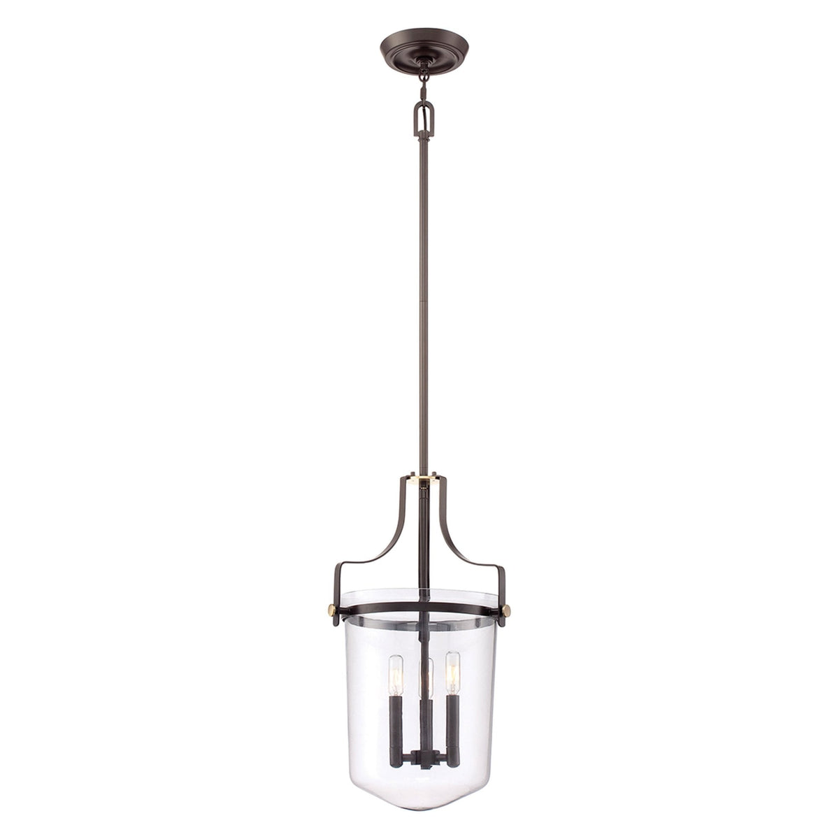 Penn Station Medium Pendant Light in Western Bronze
