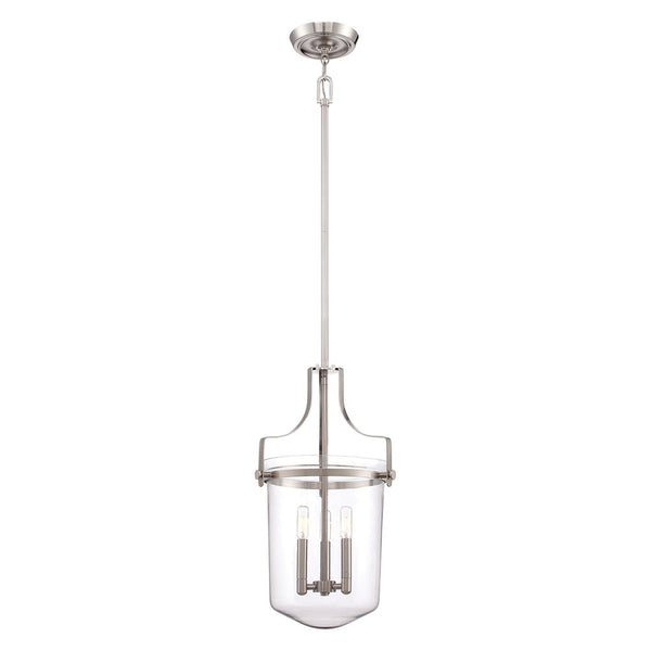Penn Station Medium Pendant Light in Brushed Nickel