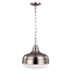 Cadence Pendant Light in Polished Nickel & Brushed Steel