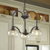 Trilogy Three Light Chandelier in Old Bronze