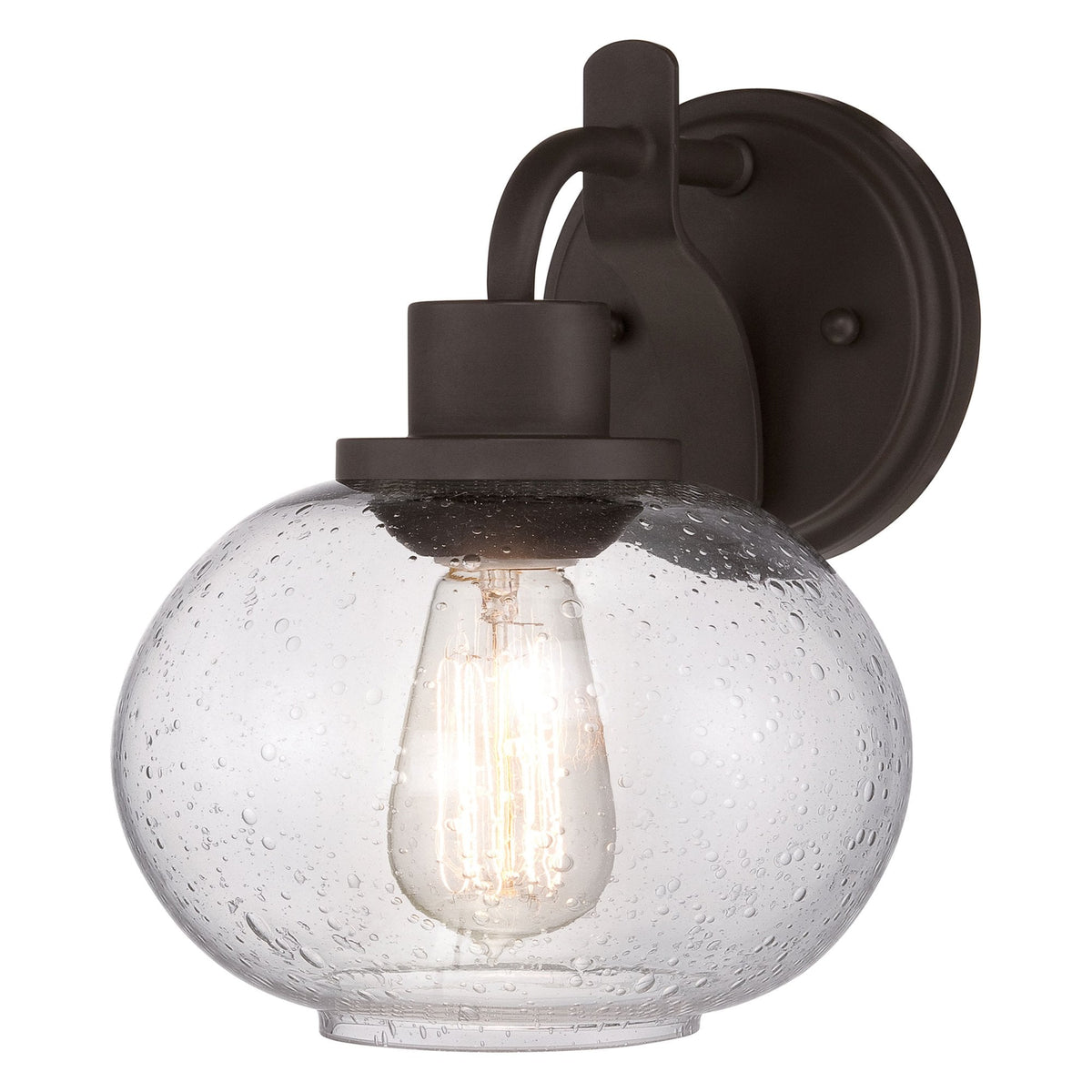 Trilogy Single Wall Light in Old Bronze