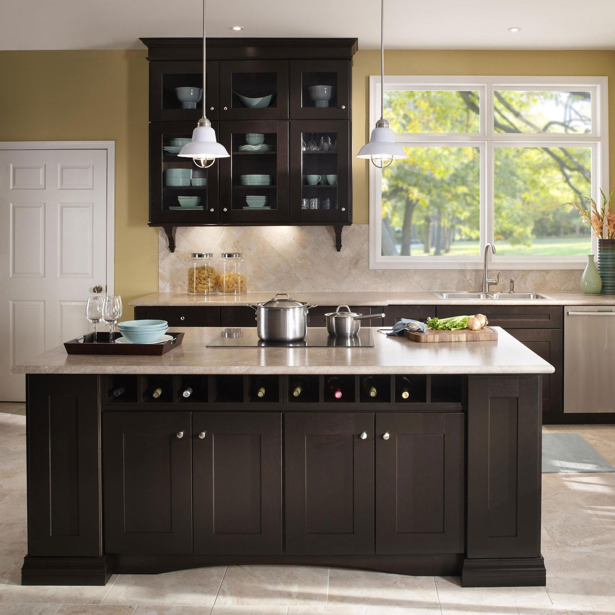 Urban Renewal Mini Brushed Steel Pendant in Gloss White