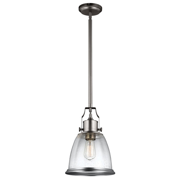 Hobson Medium Pendant in Satin Nickel