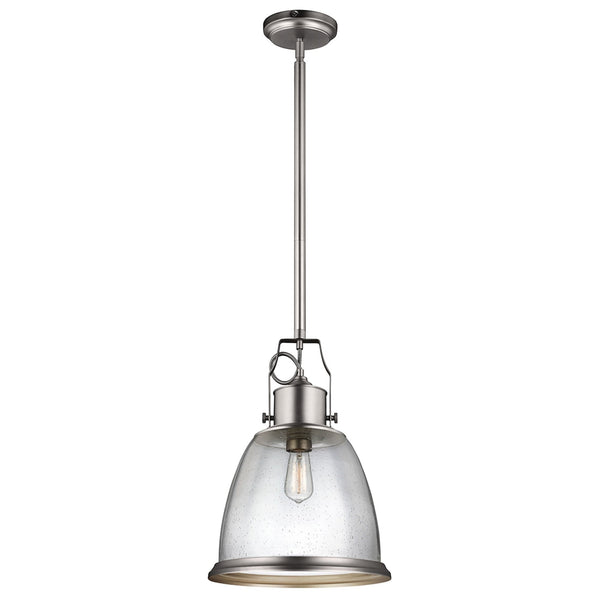 Hobson Large Pendant in Satin Nickel