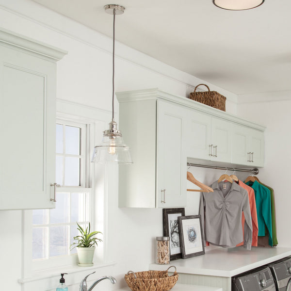 Baskin Pendant in Polished Nickel