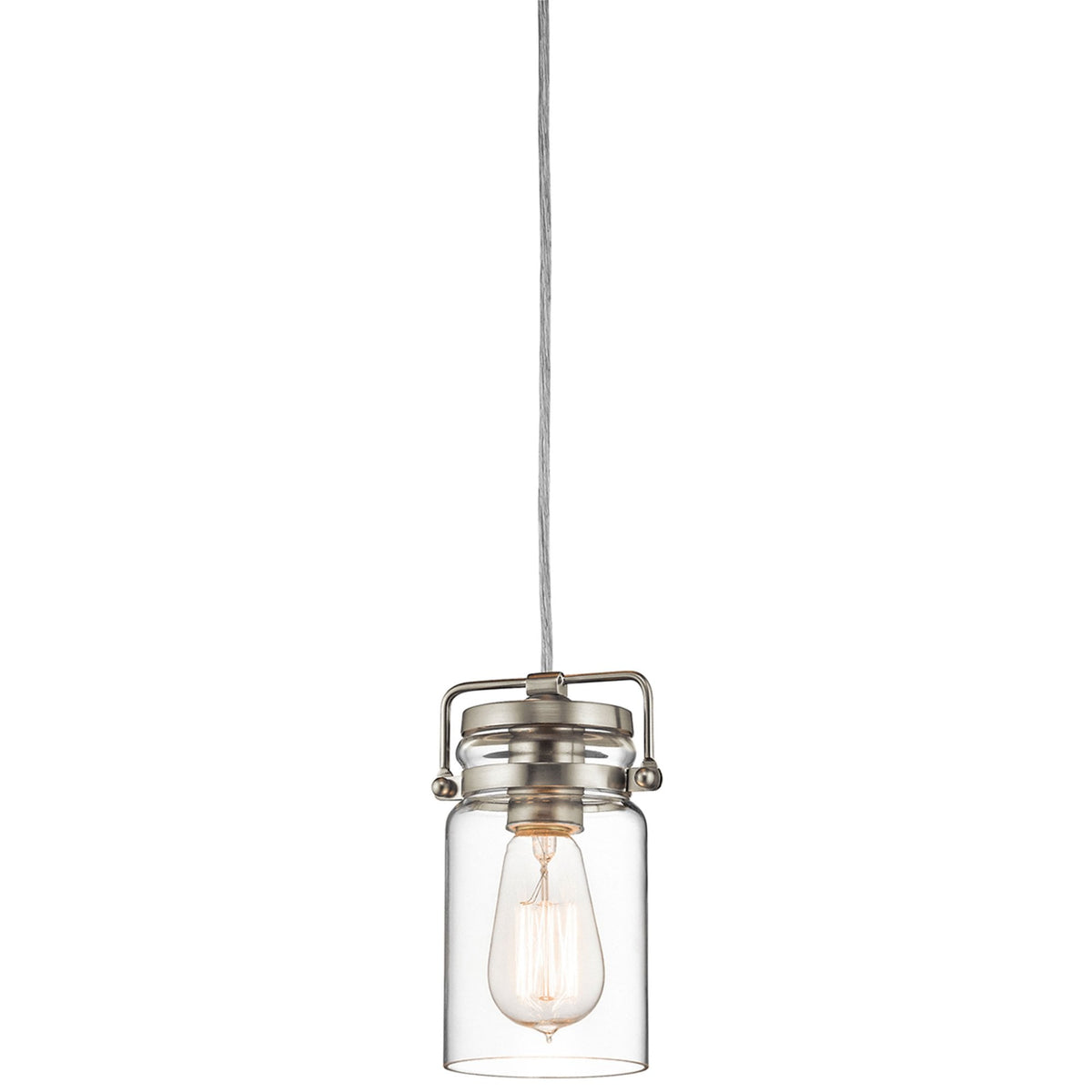 Brinley Mini Pendant in Brushed Nickel