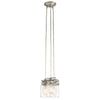 Brinley Three Light Cluster Pendant in Brushed Nickel