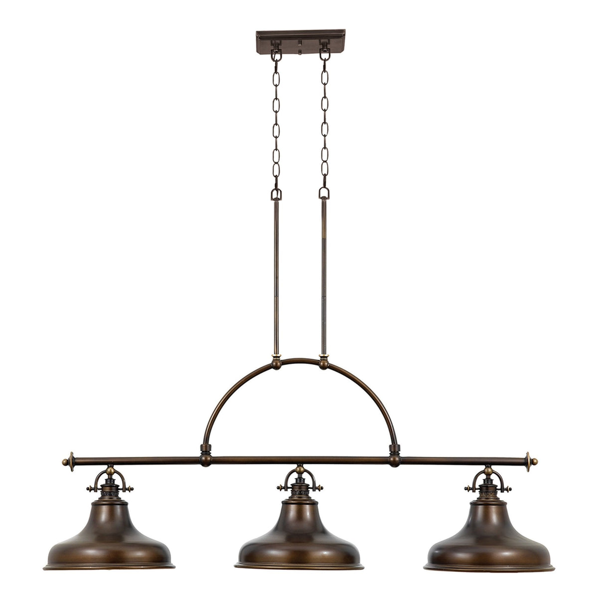 Emery Triple Light Island Light in Palladian Bronze