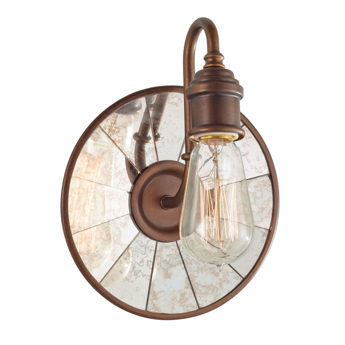 Urban Renewal Single Wall Light in Astral Bronze