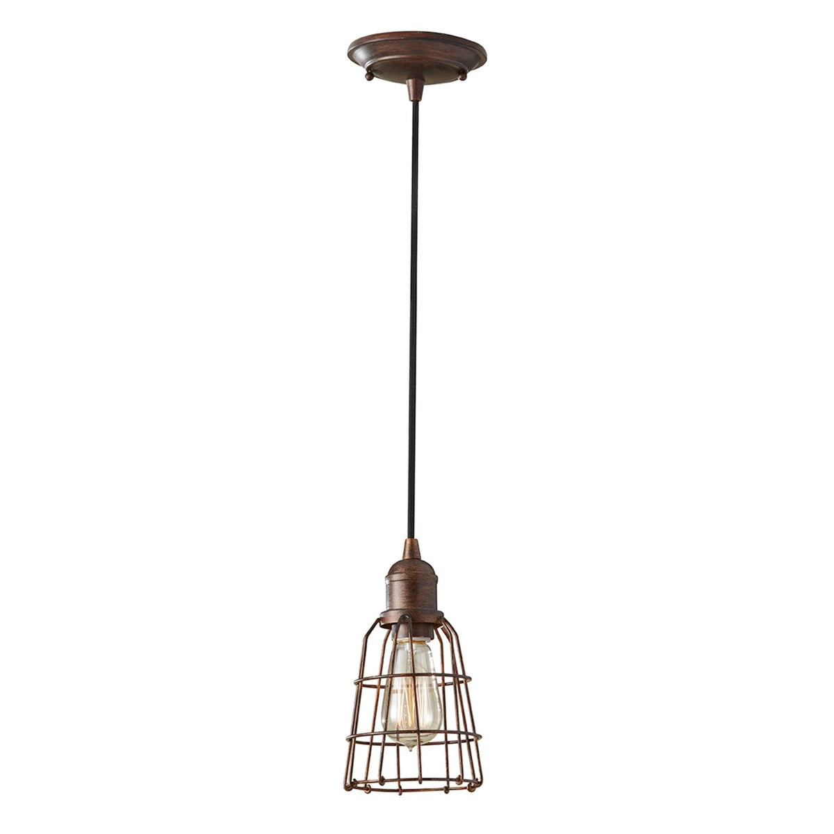 Urban Renewal Pendant Light in Parisian Bronze