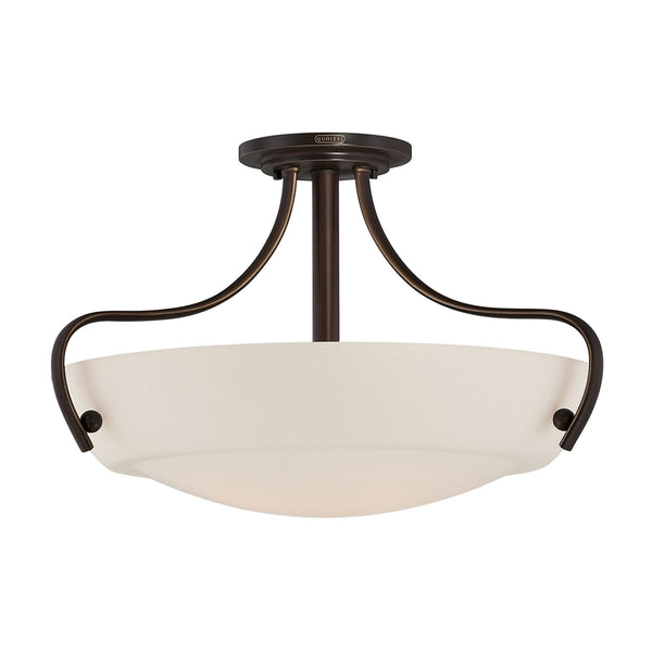 Chantilly Semi-Flush Light in Palladian Bronze