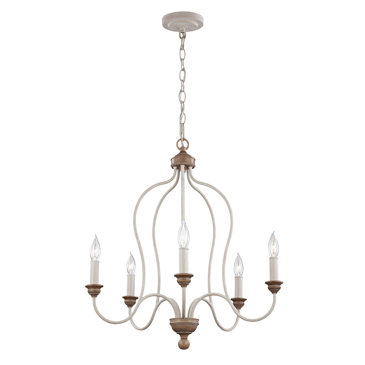 Hartsville Five Light Chandelier or Semi Flush Fitting