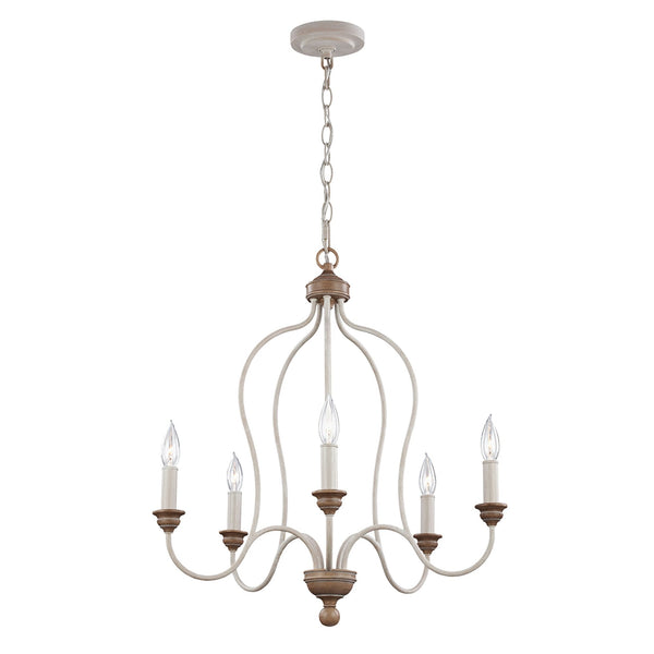 Hartsville Five Light Chandelier or Semi Flush Fitting
