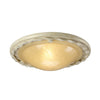 Olivia Flush Ceiling Light in Ivory & Gold