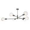 Alana Six Light Pendant in Black