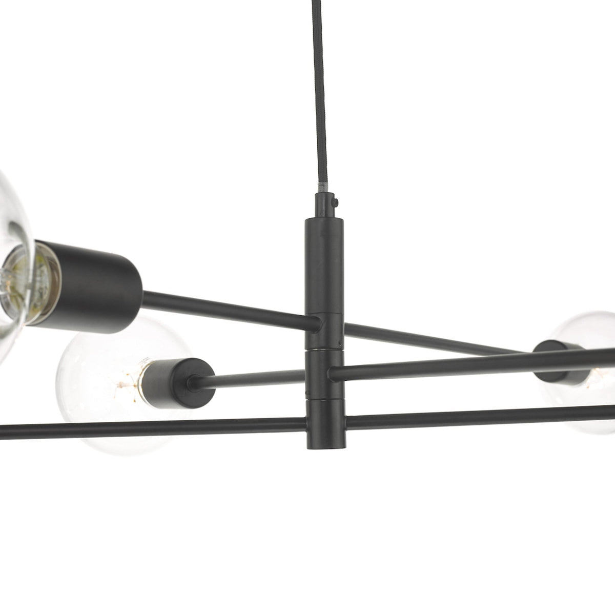 Alana Six Light Pendant in Black