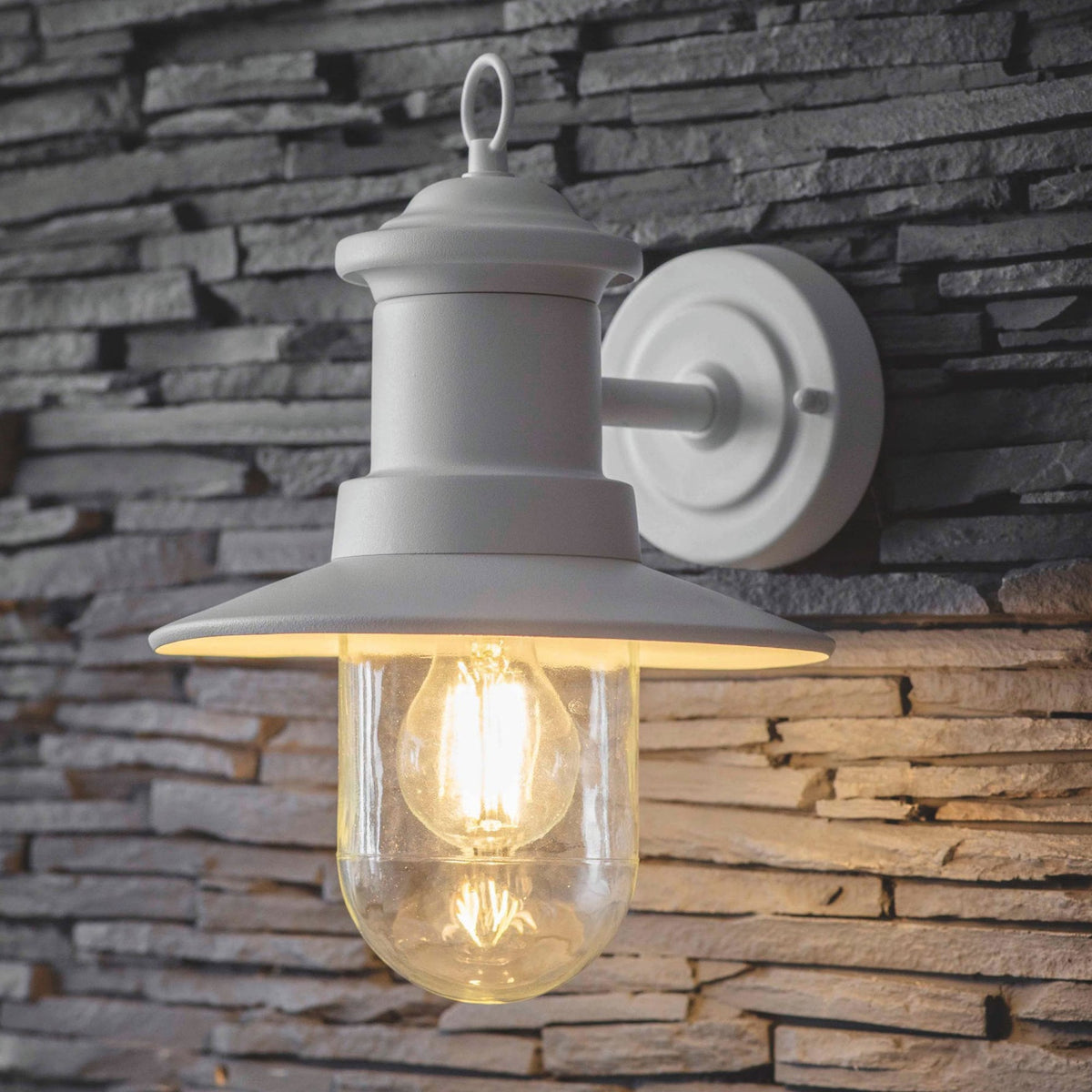 Ships Exterior Wall Light in Lily White
