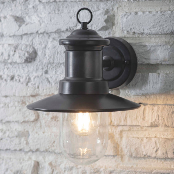 Ships Exterior Wall Light in Carbon