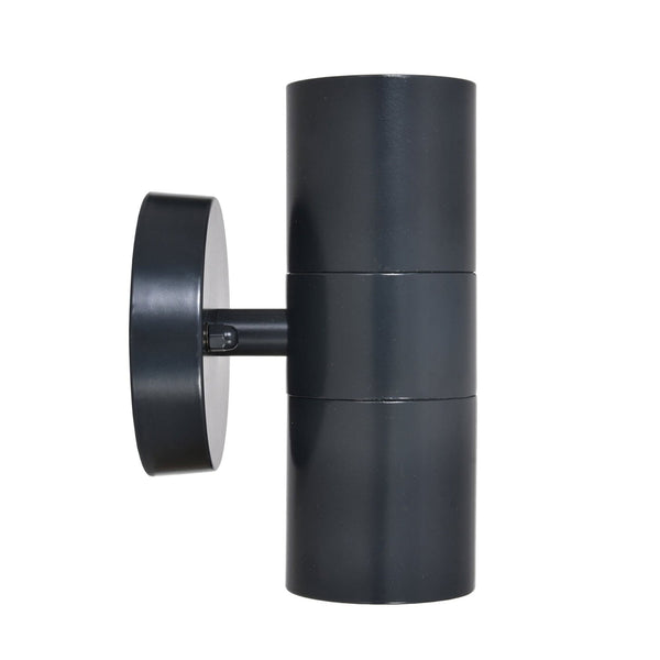 Regent Up & Down Exterior Wall Light in Carbon