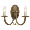 Minster Twin Wall Light in Black & Gold