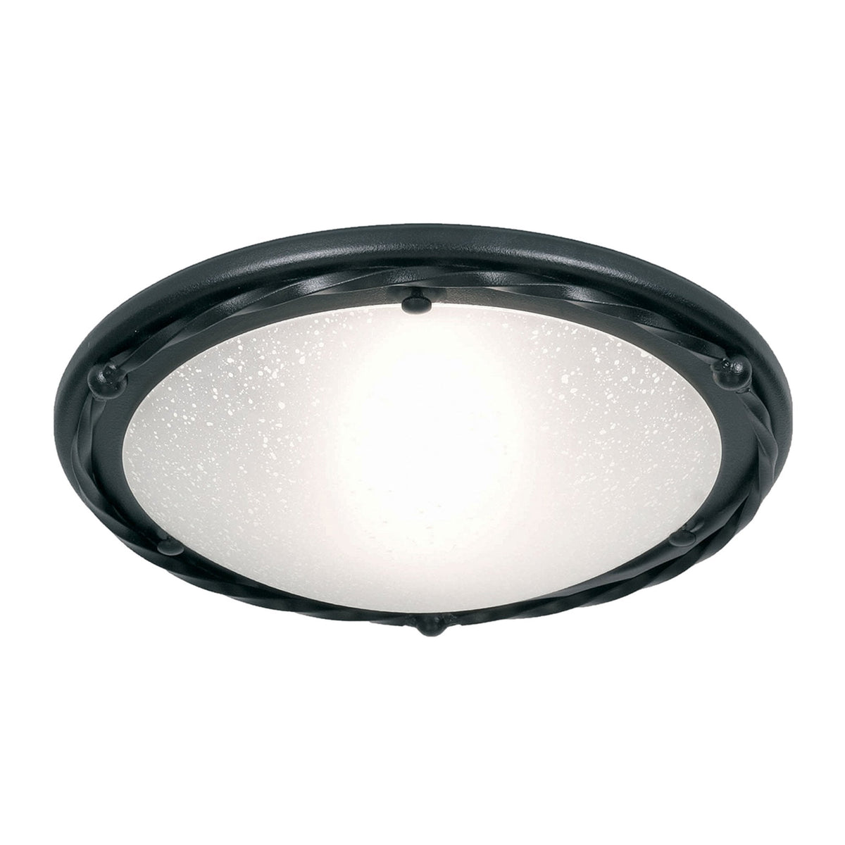 Pembroke Flush Ceiling Light in Black