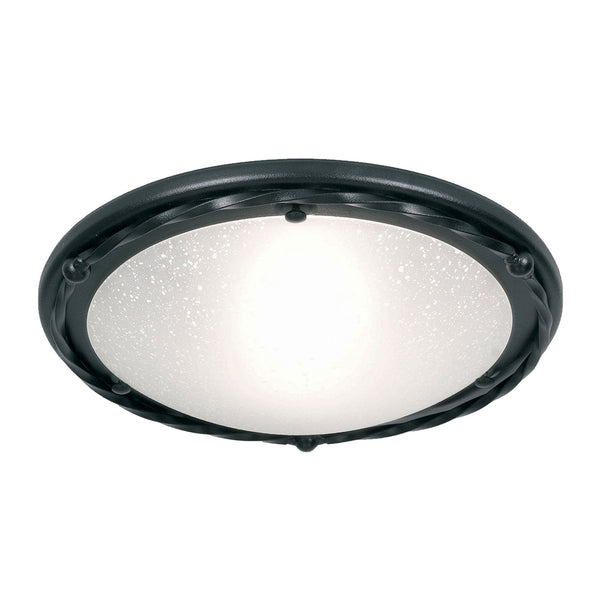 Pembroke Flush Ceiling Light in Black