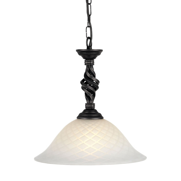 Pembroke Single Pendant or Semi Flush in Black