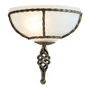 Pembroke Wall Uplighter in Black & Gold
