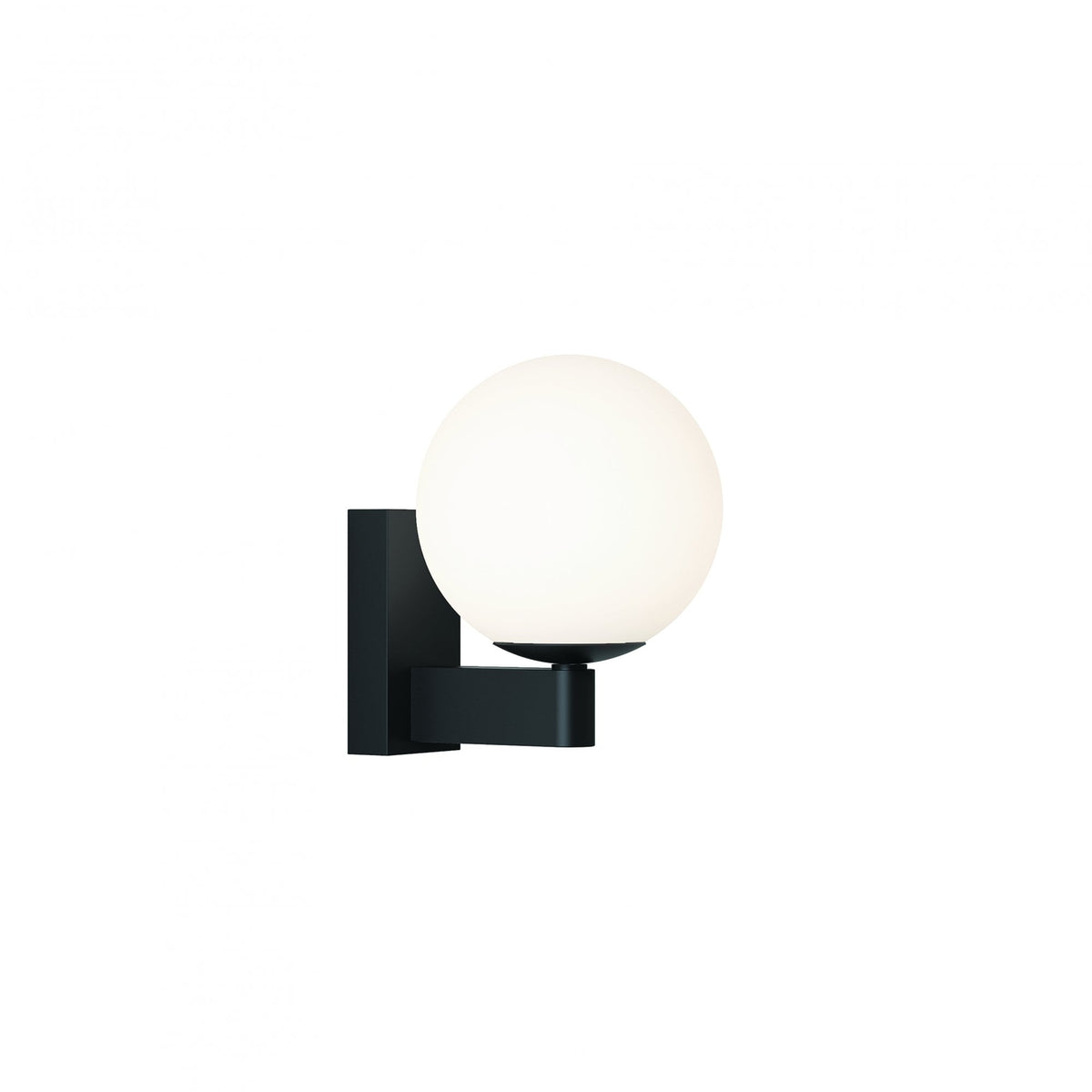 Sagara IP44 Bathroom Wall Light in Matt Black