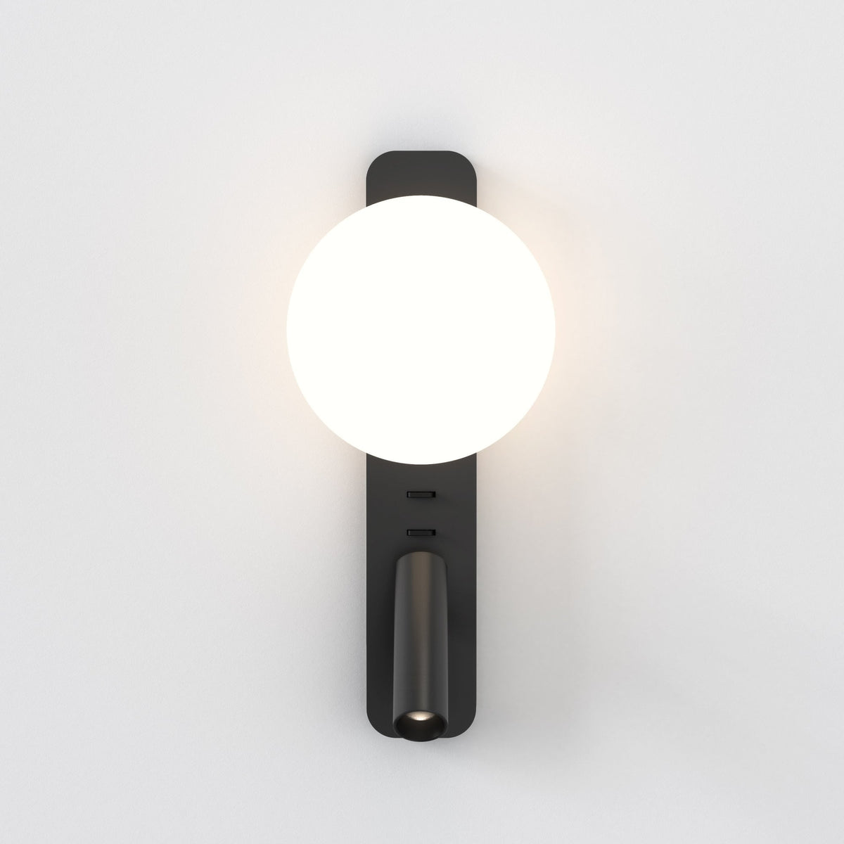 Zeppo Wall Reader Light in Matt Black