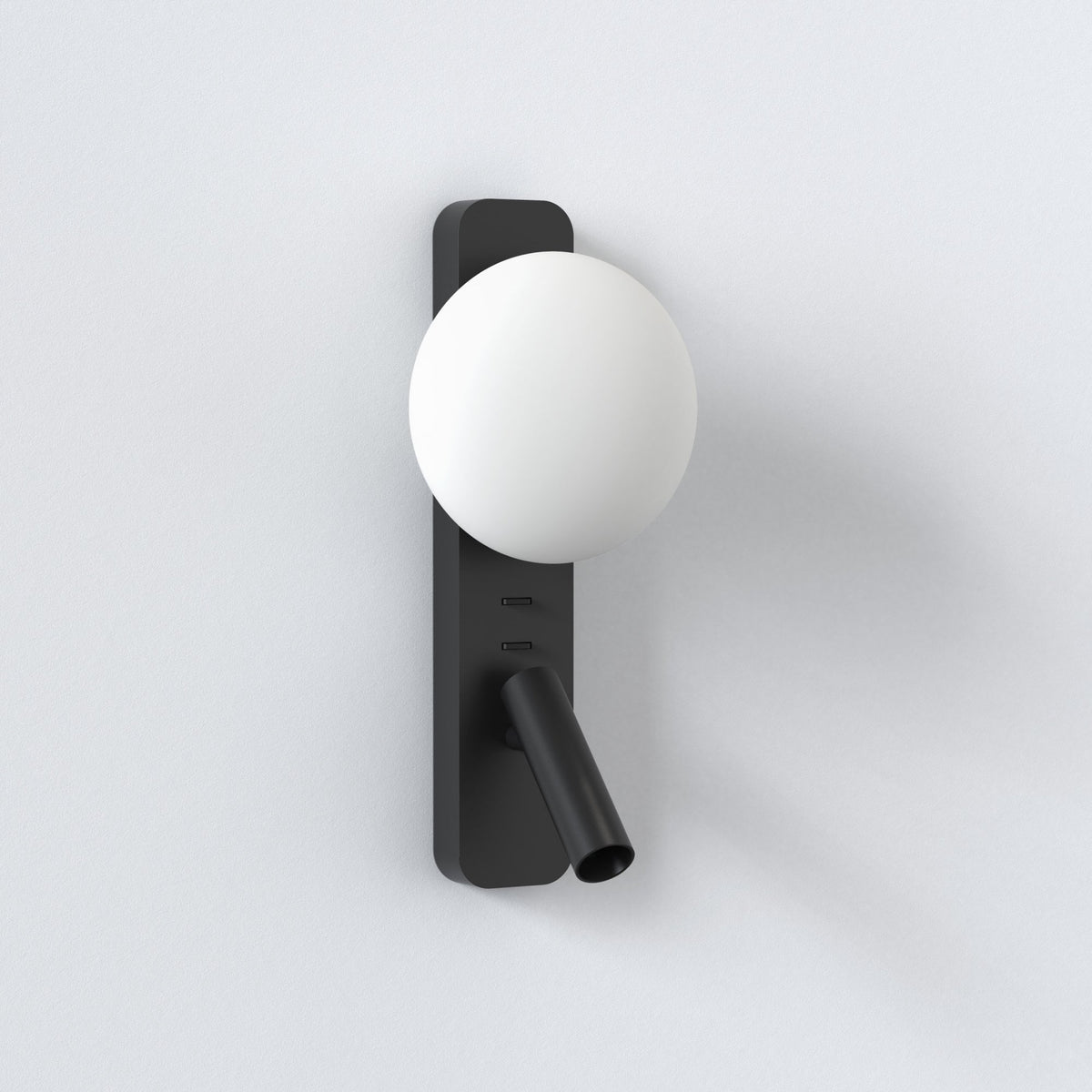 Zeppo Wall Reader Light in Matt Black