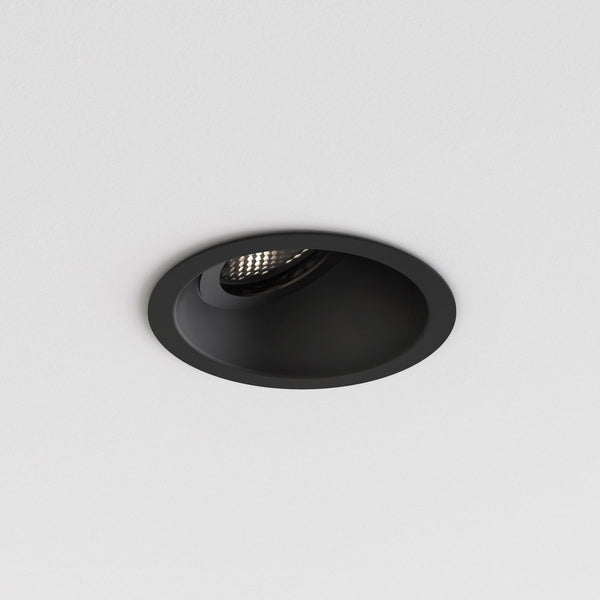 Minima Slimline 25 Fire-Rated IP65 Downlight in Matt Black