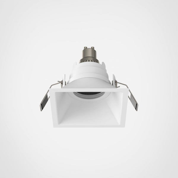 Minima Slimline Square Fixed Fire-Rated IP65 Downlight in Matt White