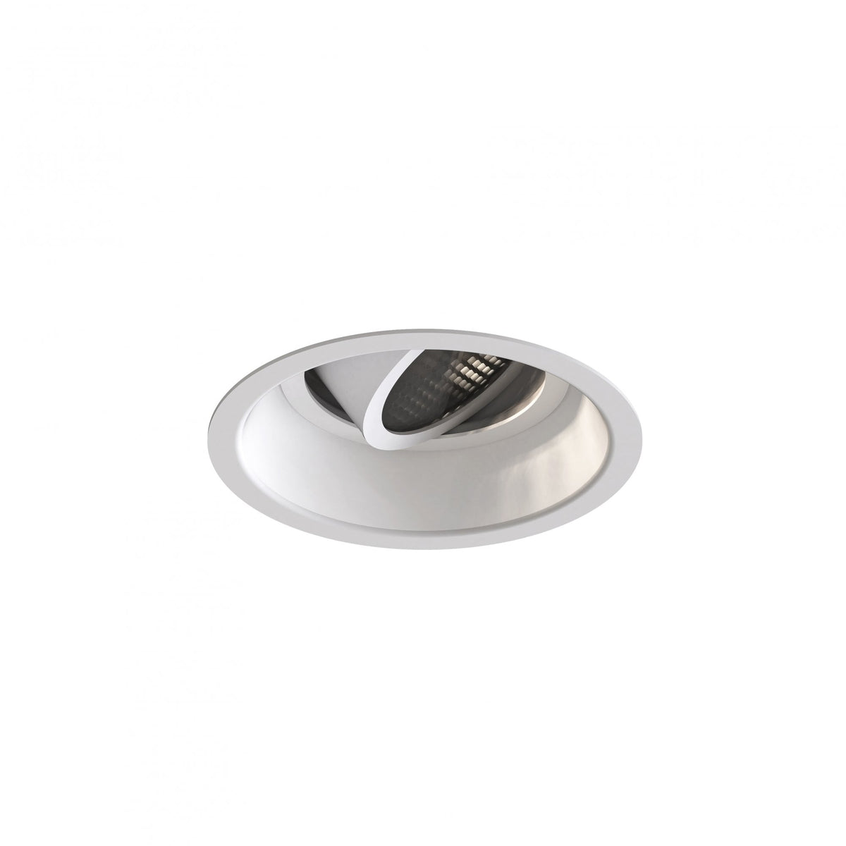 Minima Slimline Round Adjustable Fire-Rated Downlight in Matt White