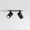Ascoli Twin Recessed GU10 Spotlight in Matt Black