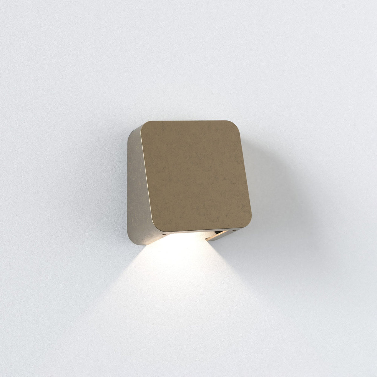 Incline Single Wall Light in Solid Brass