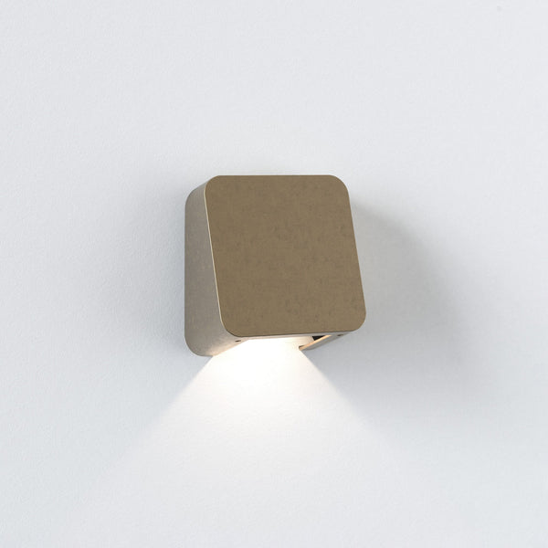 Incline Single Wall Light in Solid Brass