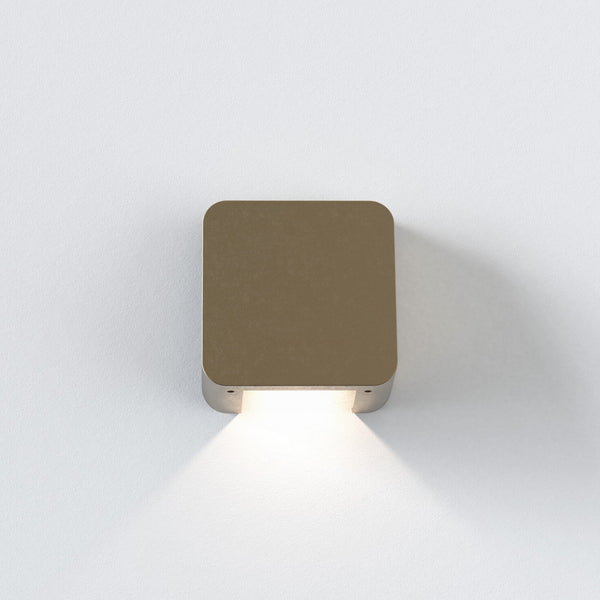 Incline Single Wall Light in Solid Brass