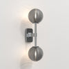Tacoma IP44 Twin Wall Light in Polished Chrome