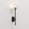 Tacoma IP44 Single Grande Wall Light in Matt Black