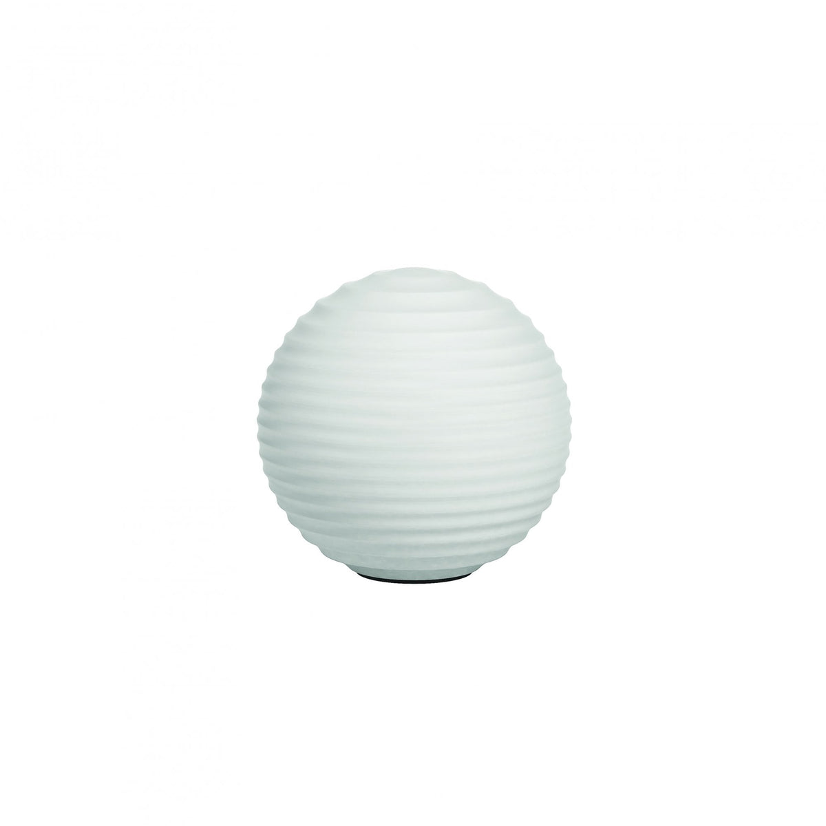 Tacoma Round White Opal Ribbed Glass
