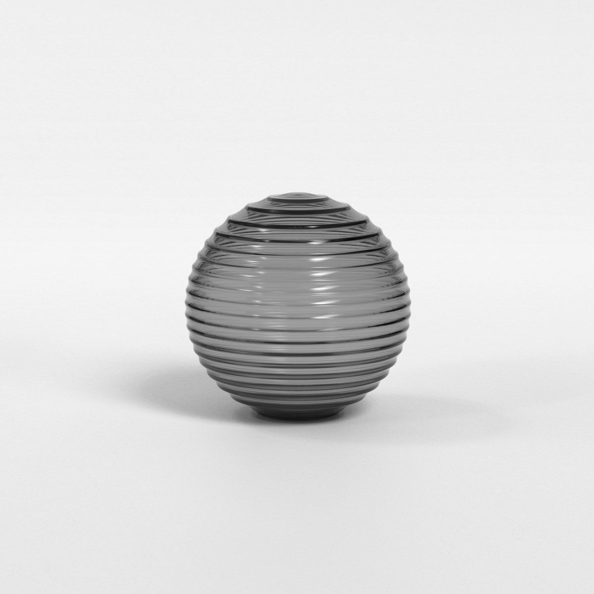 Ex Display Tacoma Round Smoked Ribbed Glass