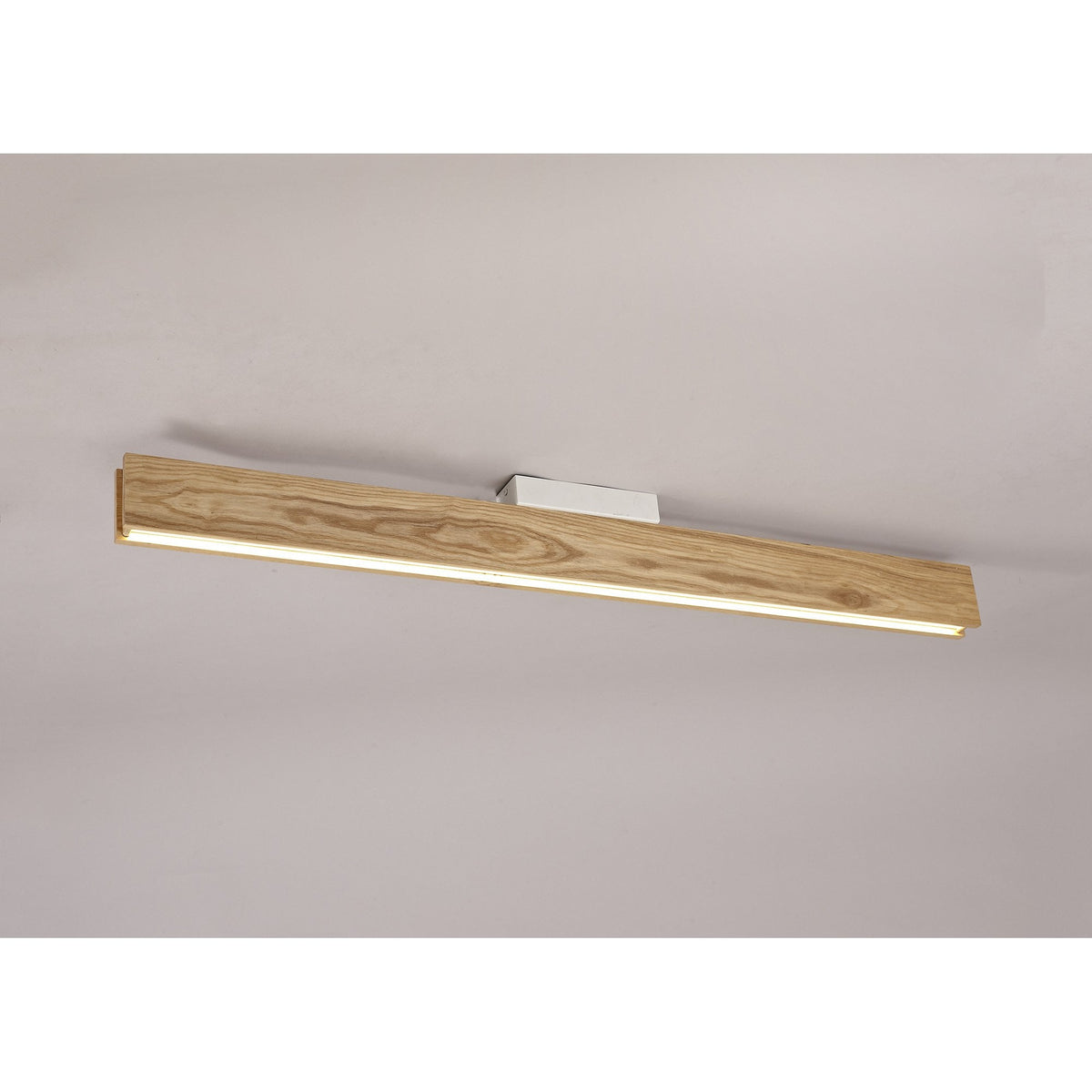 Rushford 2 x 18W LED Ceiling Light in Medium Oak Finish
