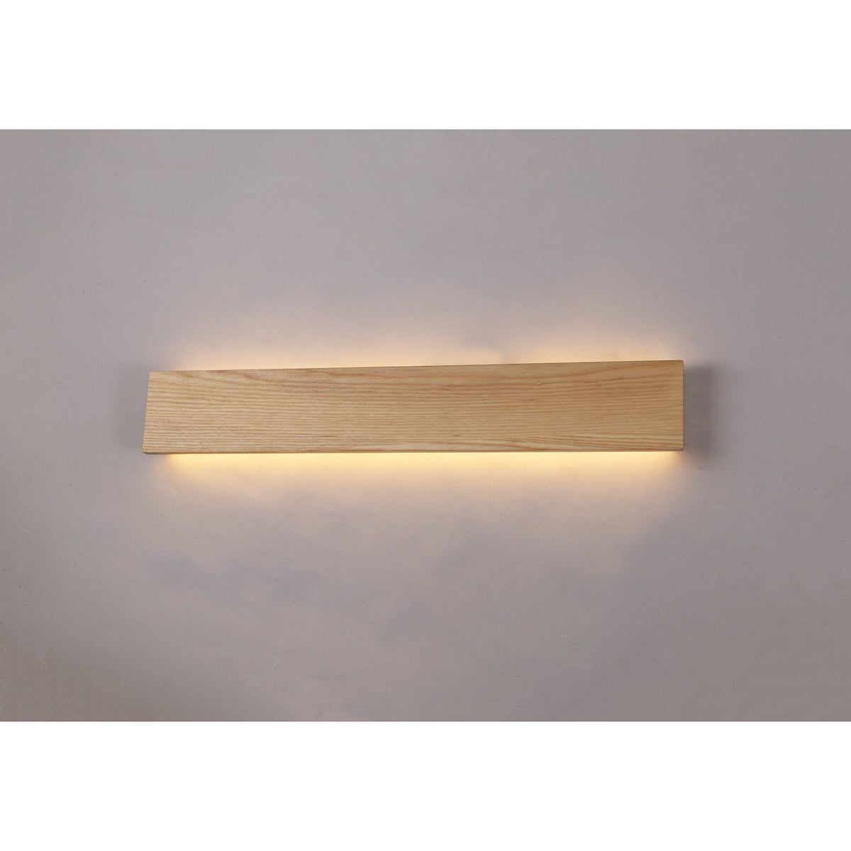 Rushford 2 x 10W LED Up & Down Wall Light in Medium Oak
