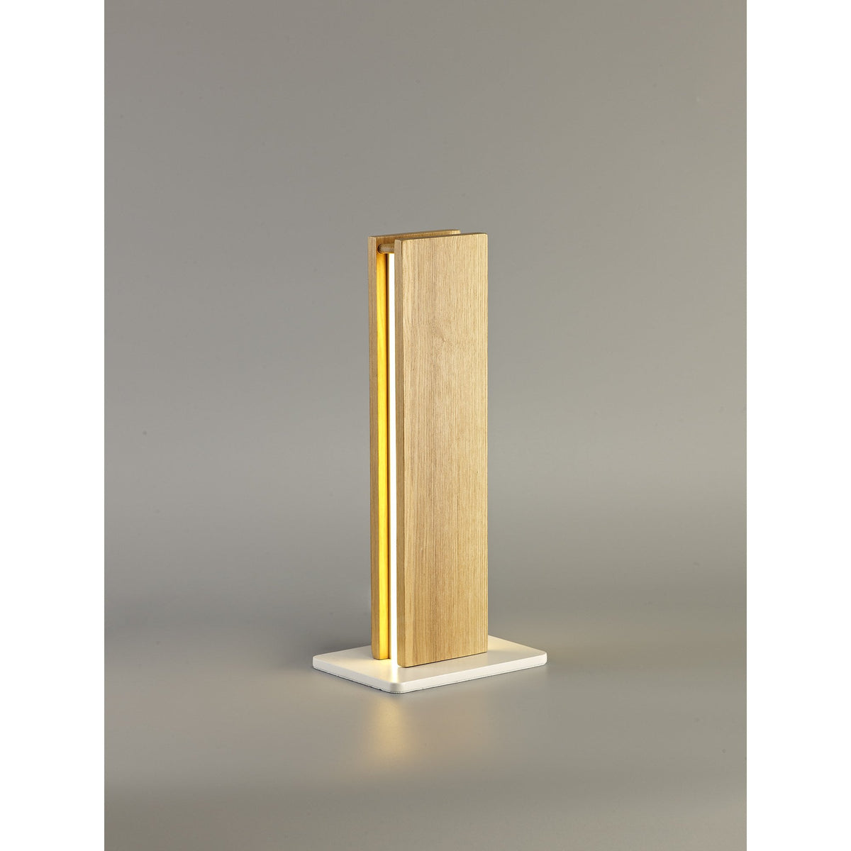 Rushford 2 x 6W LED Table Lamp in Medium Oak