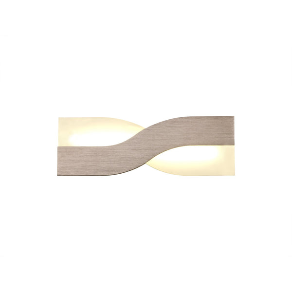Instow 8W LED Wall Light in Brushed Brown with Frosted Glass