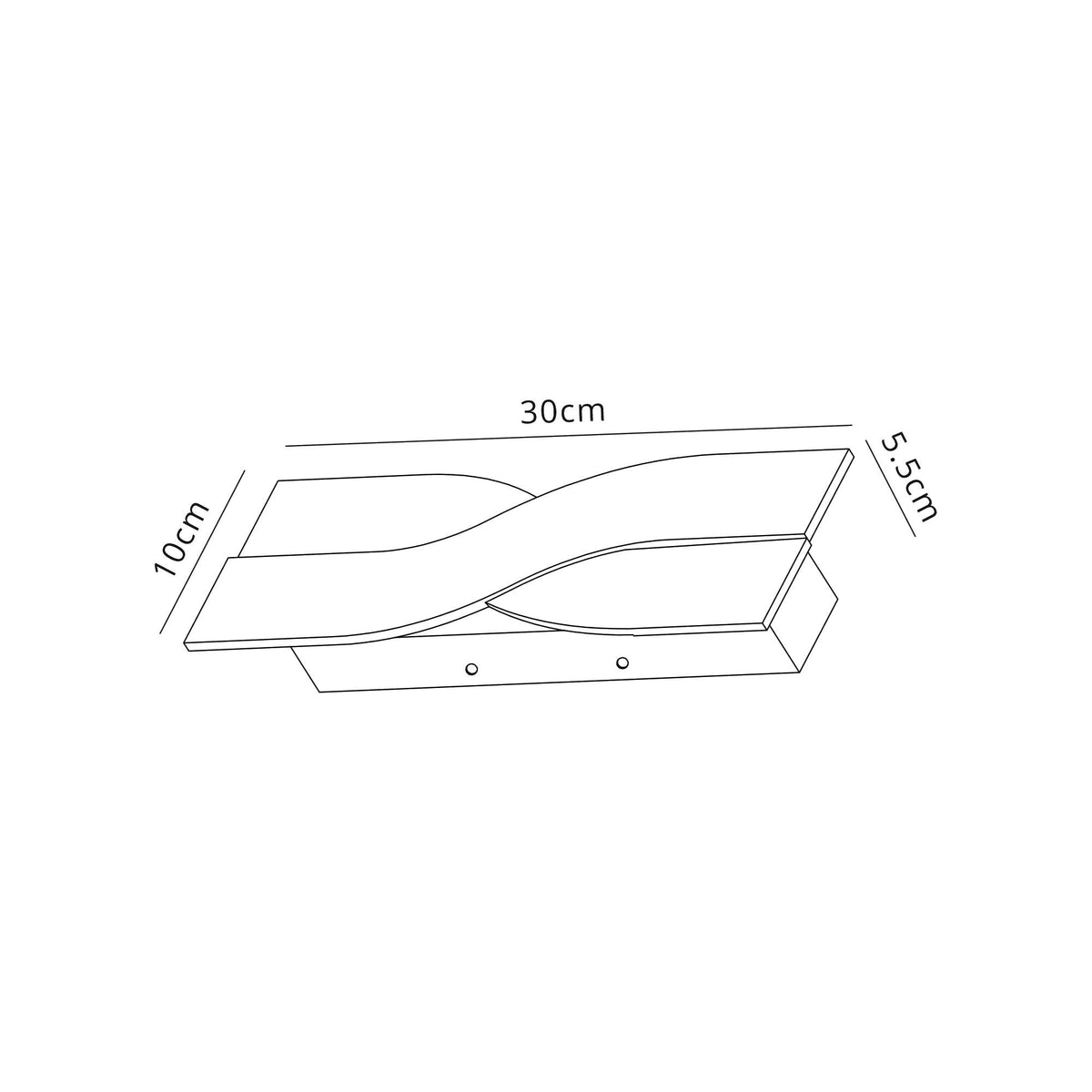 Instow 8W LED Wall Light in Brushed Brown with Frosted Glass