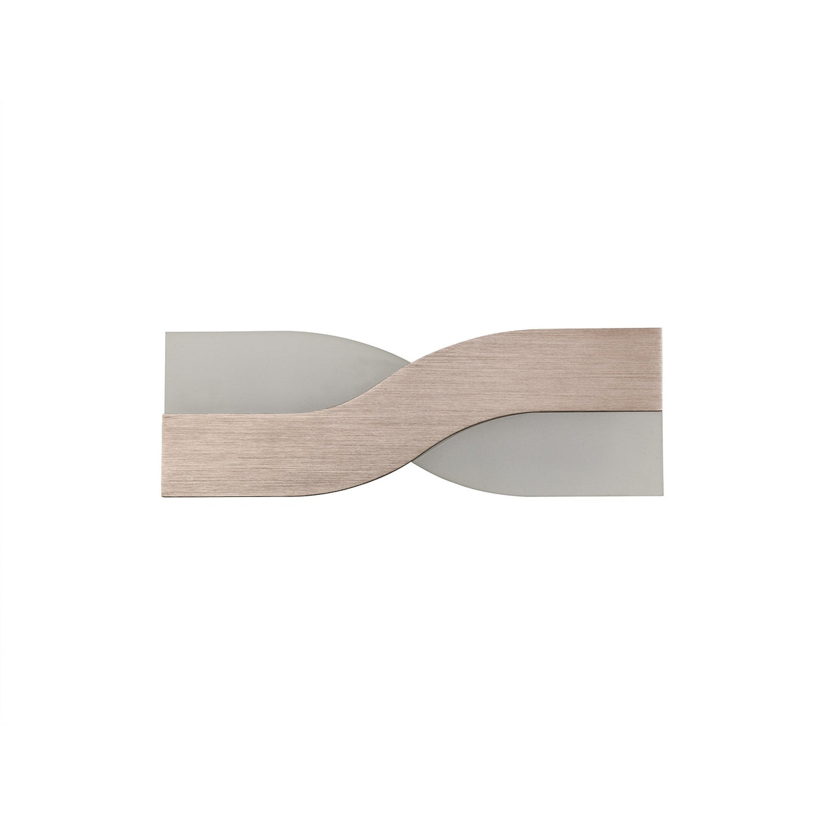 Instow 8W LED Wall Light in Brushed Brown with Frosted Glass