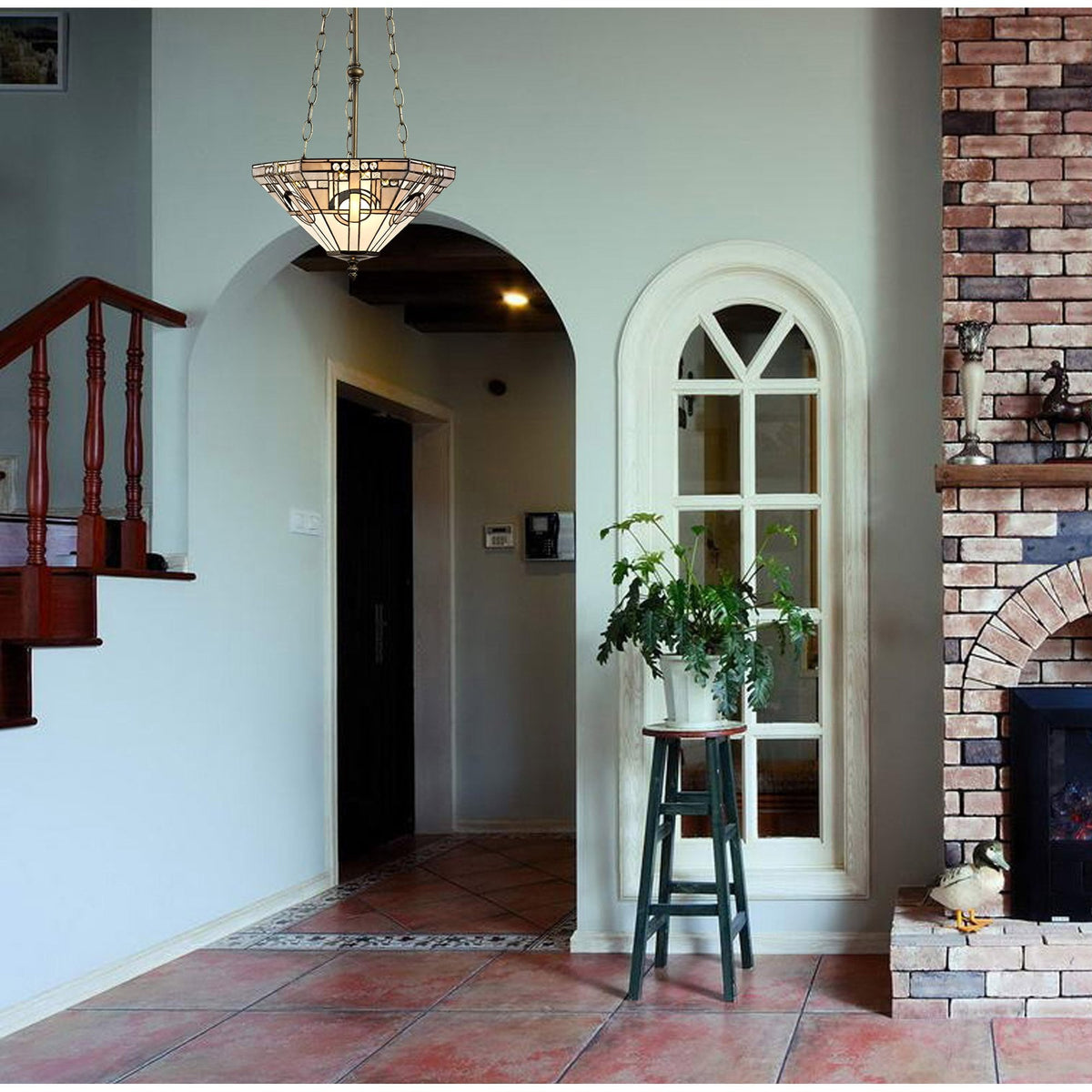 Jacobstowe Tiffany 300mm Shade Only in White Grey Black Clear Crystal